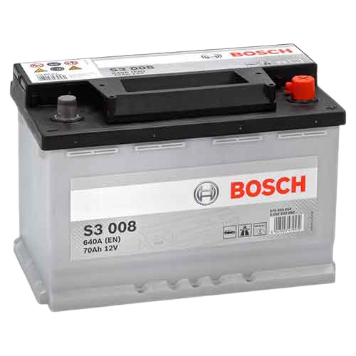 Bosch S3 12v 70Ah Düz Akü